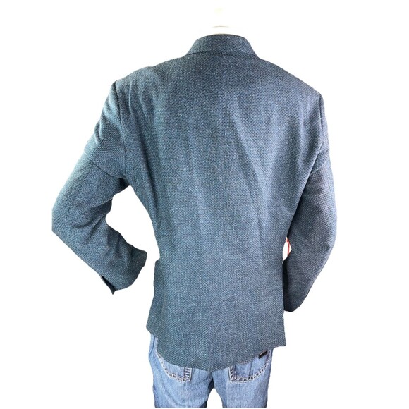 Hugo Boss Jonston2 42R Slim Fit Blazer Textured Tweed Wool Cotton Silk Cashmere - Picture 6 of 13